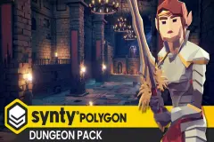 POLYGON - Dungeon Pack - Kitbash modular dungeons
